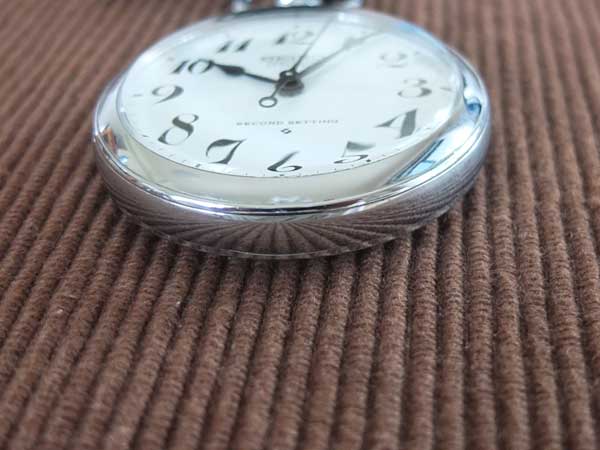 セイコー SEIKO 鉄道時計 19セイコー プレシジョン 21石 セコンドセッティング スモセコ 手巻き 懐中時計 美品