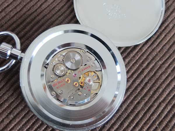 セイコー SEIKO 鉄道時計 19セイコー 懐中時計 プレシジョン 21石 セコンドセッティング センターセコンド 手巻き