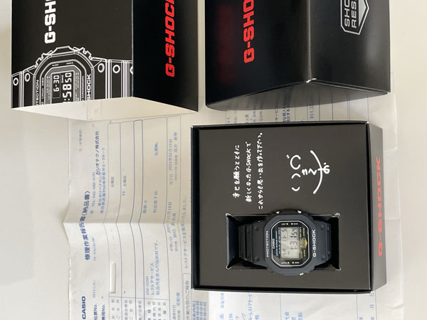 カシオ CASIO G-SHOCK DW-5200C-1 正規レストア済 美品 レストア後未使用 修理作業報告書・限定箱付き ホッケー/英雄/スティング　スクリューバック 1984年