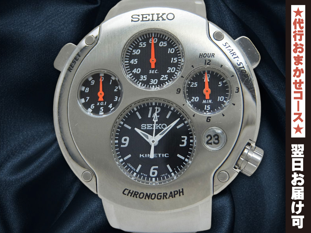 美品】セイコー パルテンザ キネティック クロノグラフ 9T82 SEIKO - 時計