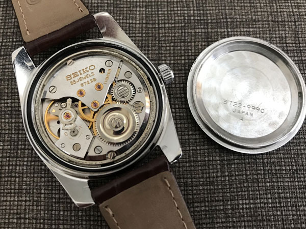 セイコー SEIKO グランドセイコー 5722-9990 ブラック文字盤 獅子メダリオン