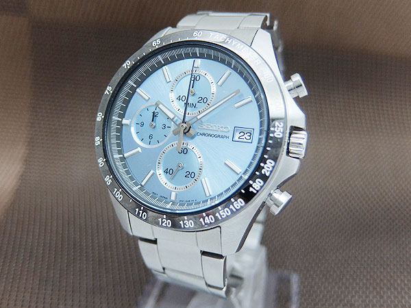 セイコー セレクション 8Tクロノグラフ SBTR029 8T67-00C0 SS スカイブルー ブレス仕様 クオーツ BOX付属 SEIKO SELECTION [代行おまかせコース]