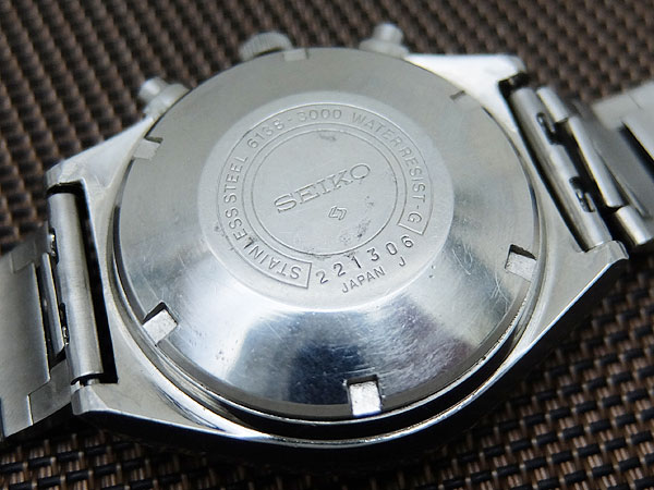 セイコー ジャンボ クロノグラフ 6138-3000 SS ブラックダイヤル 社外ブレス オートマチック SEIKO CHRONOGRAPH AUTOMATIC JUMBO [代行おまかせコース]