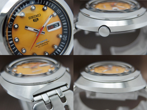 セイコー ファイブ スポーツ 復刻モデル Ref.SBSS009 7S36-0060 SS オレンジダイヤル スシロール ブレス仕様 オートマチック SEIKO 5SPORTS Sushi Roll [代行おまかせコース]