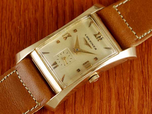 ロンジン LONGINES 14金無垢フレアードHourglass 14KYG Cal.9LT 1940