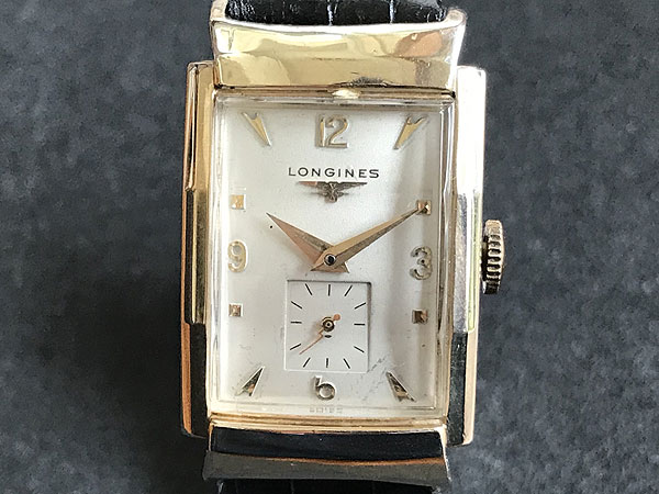 ロンジン LONGINES レクタンギュラー Cal.9LT 10KGF カットガラス仕様