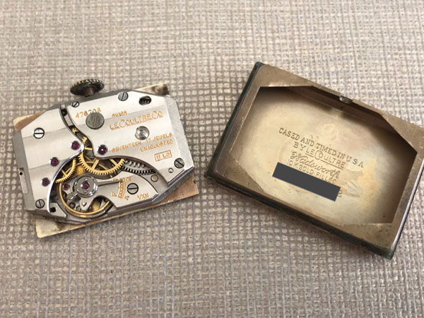 ルクルト LECOULTRE 10KGF レクタンギュラー VXN刻印バセロンムーブ