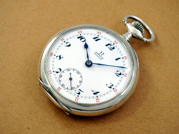 稼働品 Obrey オブレイ 銀無垢 手巻き 腕時計 OH済み　時計