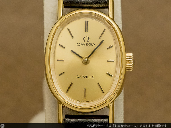 OMEGA DeVille 手巻き 尾錠もオメガ レディースラグ幅約12mm - 腕時計