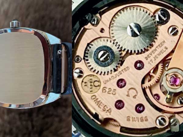 オメガ デビル OMEGA Deville Cal.625 手巻 ビンテージ 腕時計 リストウオッチ メンズ スイス ムーブメント 美品 珍しいトノー型