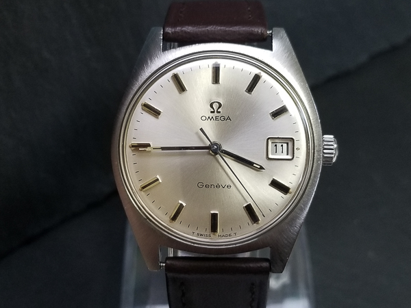 OMEGA オメガ ジュネーブ ref.136.041 cal.613 ラウンドケース サテン ...