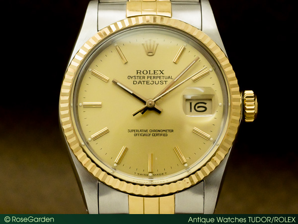 ロレックス ROLEX デイトジャスト オイスターパーペチュアル 腕時計 時計 ステンレススチール 16013 メンズ