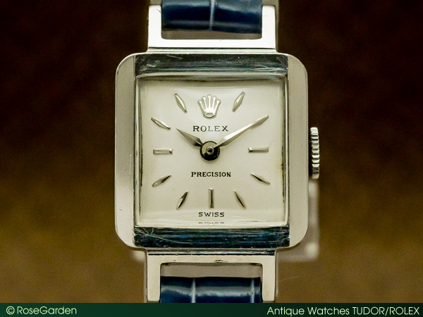 【TUDOR】チュードル カメレオン 1703 ステンレススチール×レザー 手巻き レディース シルバー文字盤 腕時計