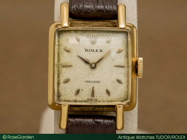 竜頭純正品☆希少品☆ロレックス ROLEX プレシジョン 18K 手巻き レディースOH済