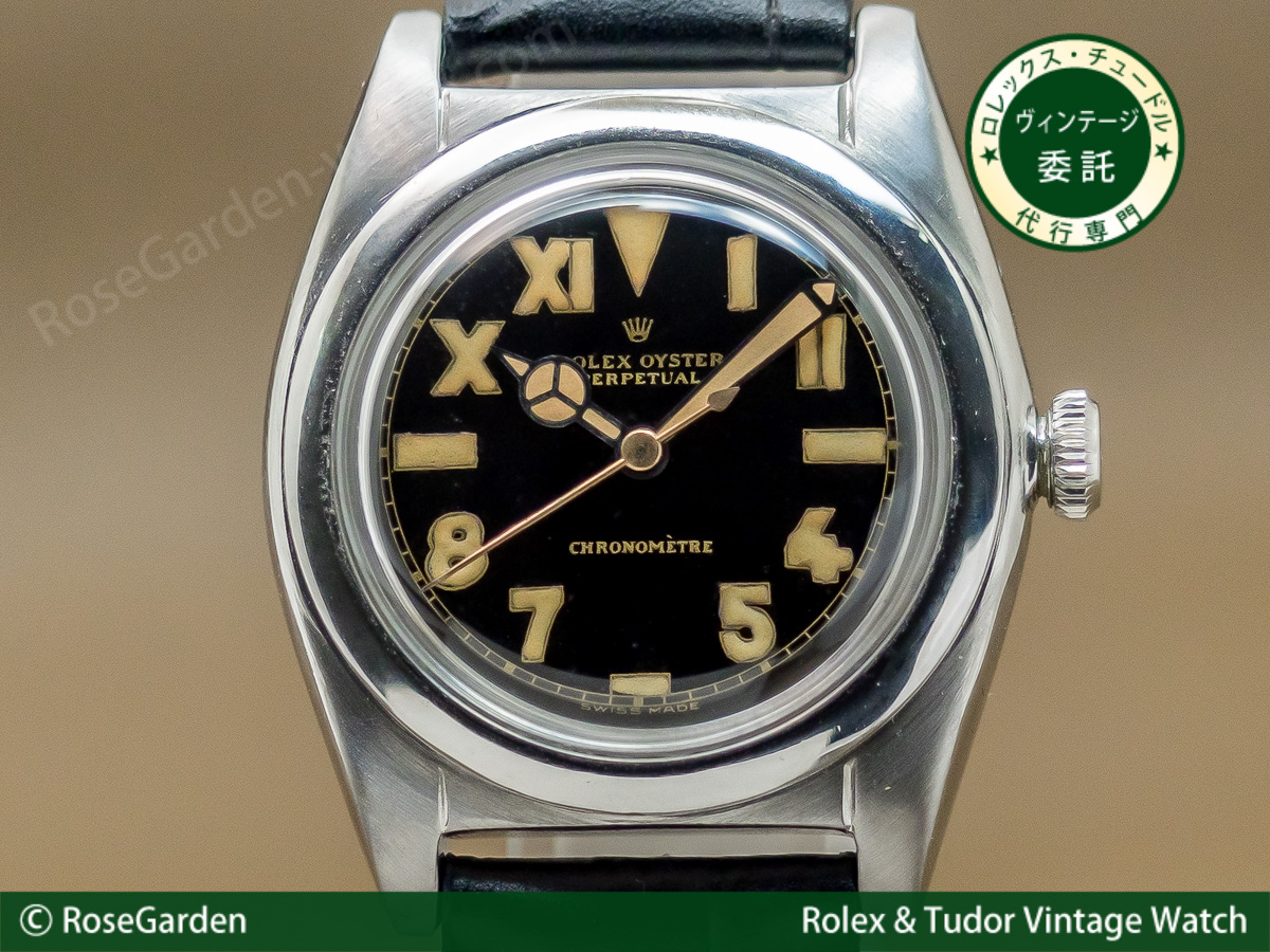 ロレックス ROLEX バブルバック Ref.2940 ユニーク ダイヤル ブラックミラー コレクタブル ヴィンテージモデル