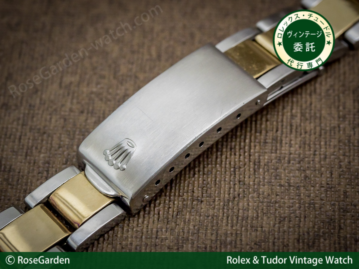 ロレックス ROLEX 3連巻き込みブレス YG/SS コンビ 19mm Ref.7835-19