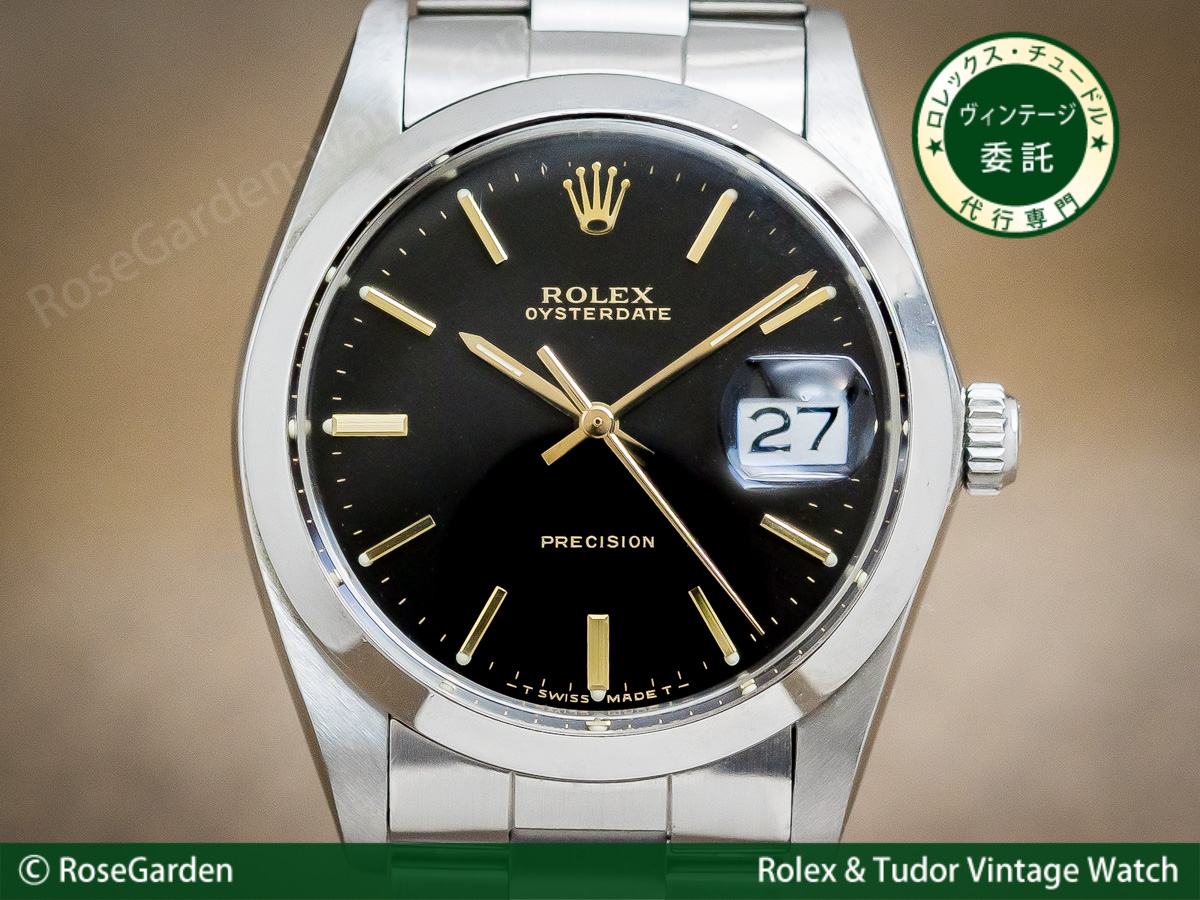 ロレックス ROLEX オイスターデイト Ref.6694 ブラックダイヤル ...