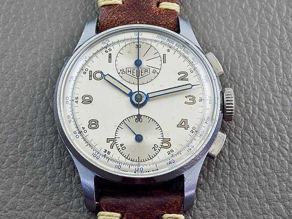 ホイヤー 1940年代 バルジュー77 縦目 クロノグラフ 手巻 40s HEUER ...