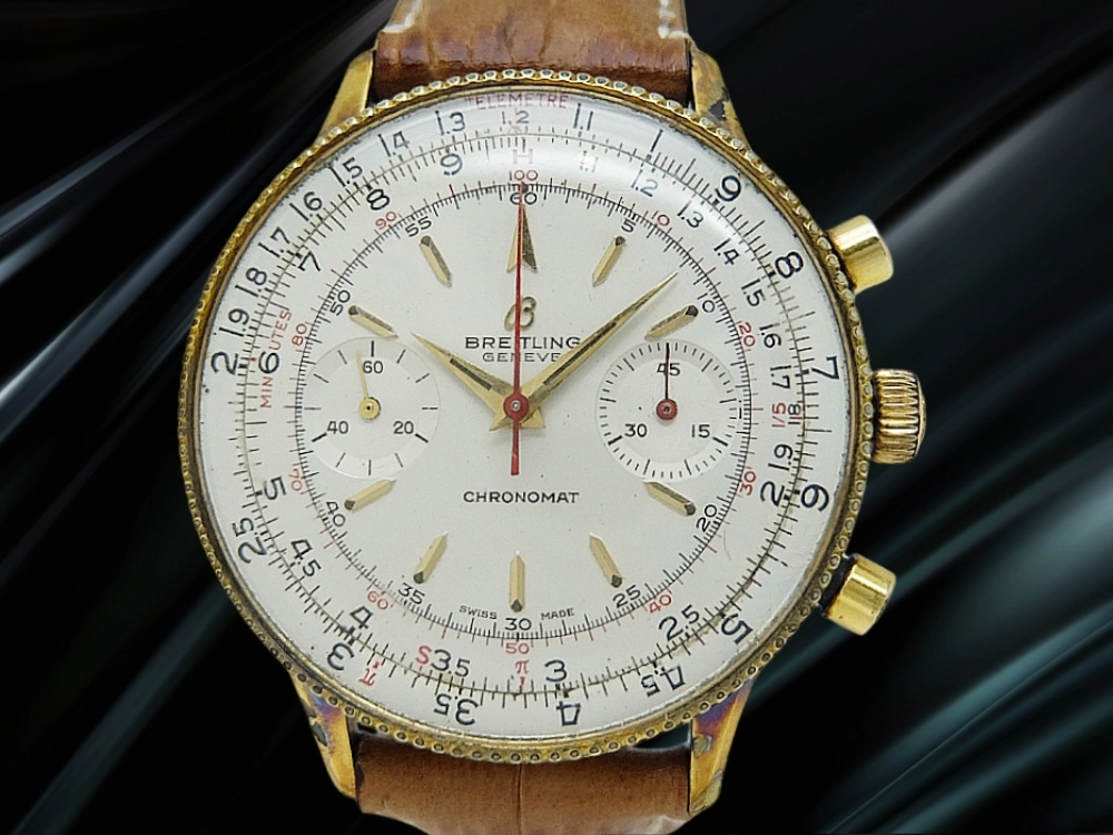 ブライトリング クロノマット セカンドモデル Ref.808 CAl.ビーナス175 GP/SS シルバーダイヤル クロノグラフ 手巻き BREITLING CHRONOMAT 2nd Venus175 [代行おまかせコース]