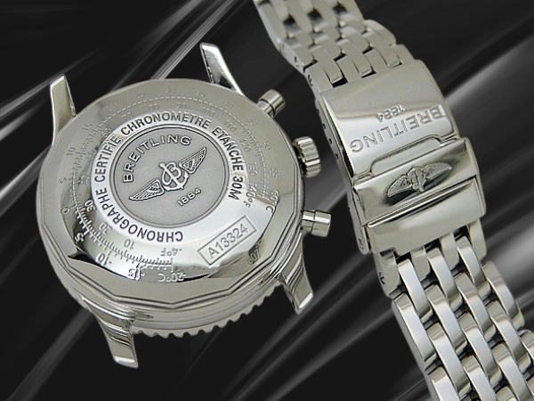 ブライトリング オールドナビタイマー ジャパンエディション A13324 SS ブラックダイヤル ブレス装着 オートマチック BREITLING OLD NAVITIMER Chronograph [代行おまかせコース]