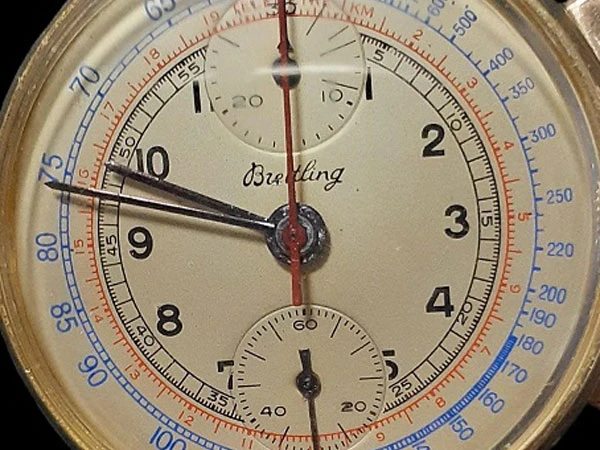 ブライトリング Ref.173 ヴィンテージ クロノグラフ 希少 金無垢 18K/750 Venus 170搭載