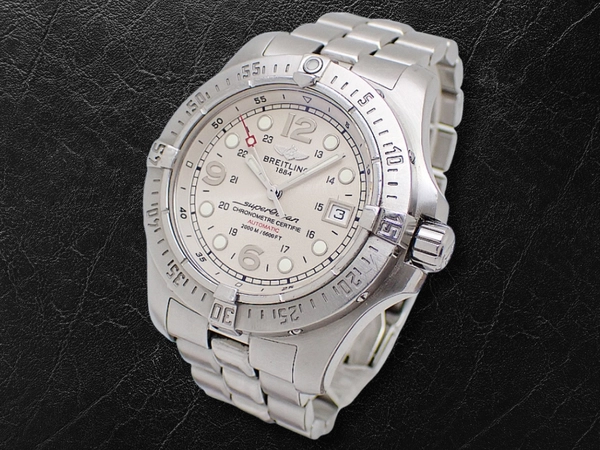 ブライトリング スーパーオーシャン スティールフィッシュ Ref.A17390  SS アイボリーダイヤル Wロック式ブレス装着 オートマチック BREITLING Superocean Steelfish [代行おまかせコース]