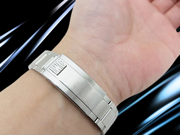 IWC 19mm幅 SS ブロック体ロゴ 3連ステンレスブレスレット International Watch Co [代行おまかせコース]