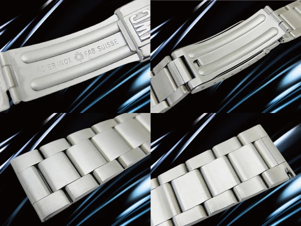 IWC 19mm幅 SS ブロック体ロゴ 3連ステンレスブレスレット International Watch Co [代行おまかせコース]