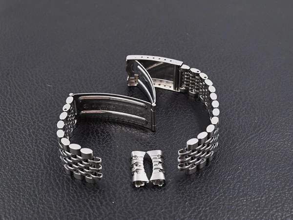 オメガ OMEGA 弓環 取付幅18ミリ 7連ライスブレスレット一式 Ref.1036 FF11 コンステレーション シーマスター ジュネーブ 18ミリ対応ブレス