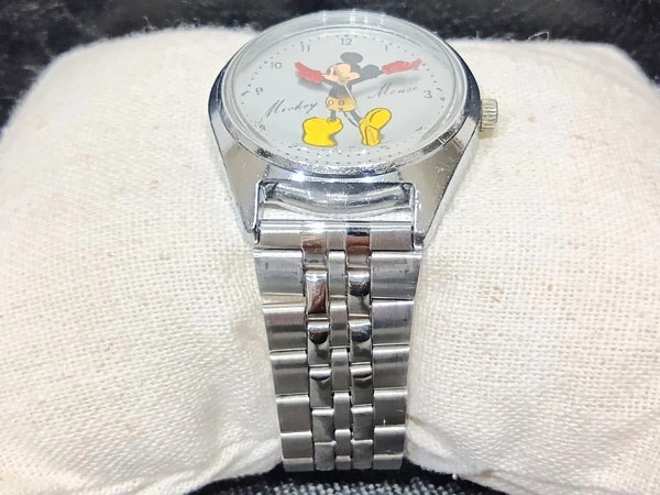 セイコー トモニー ディズニー ミッキーマウス 1970年代 手巻き Cal.50C 社外ブレスレット装着