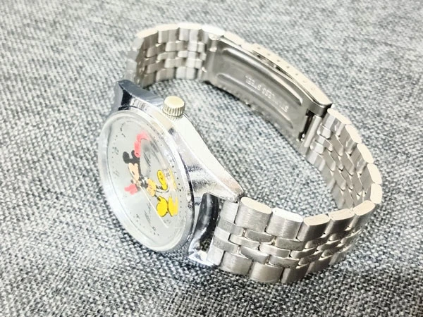 セイコー トモニー ディズニー ミッキーマウス 1970年代 手巻き Cal.50C 社外ブレスレット装着