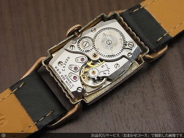 ロード・エルジン LORD ELGIN USA製 ドライバーズウォッチ 14KGF スモールセコンド Cal.559 21石 手巻き