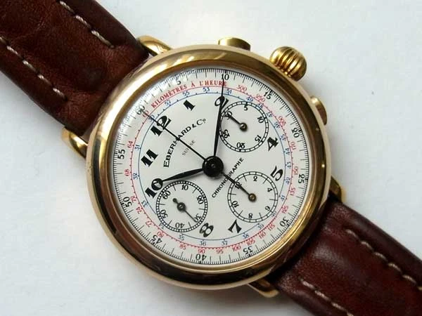 エベラール レマニア 1873 金張り 20ミクロン 銀無垢 シルバー925 3レジスタ クロノグラフ EBERHARD CHRONOGRAPH TRICOMPAX Lemania Cal.1873 GOLDFILD20 MANUAL WIND