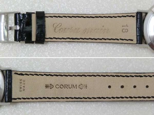 コルム 薄型ドレスウォッチ コルムカミーユ・フォルネ新品ストラップ付属 手巻モデル CORUM