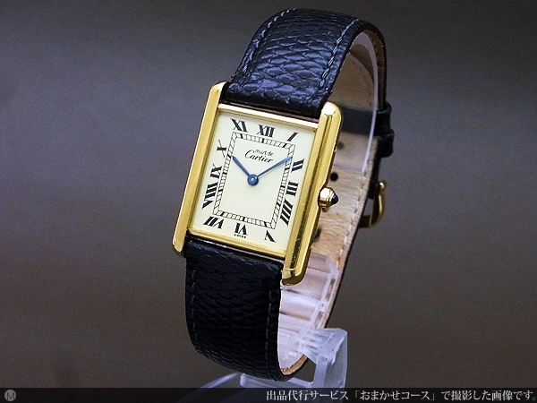 カルティエ ヴェルメイル タンク シルバー925 20MGPケース クォーツ CARTIER 内箱・外箱・ギャンティ冊子付属 must de Cartier