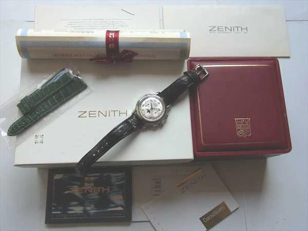 ゼニス ZENITH クロノマスター ムーンフェイズ 裏スケルトン エルプリメロ Ref14/01/0240410 正規品 ギャランティ付属