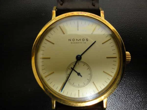 ノモス タンジェント 手巻き グラスヒュッテ ドイツ製 NOMOS GOLD18KT