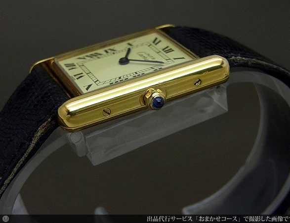 カルティエ ヴェルメイル タンク シルバー925 20MGPケース メンズ クォーツ CARTIER 内箱・ギャンティ冊子付属 must de Cartier