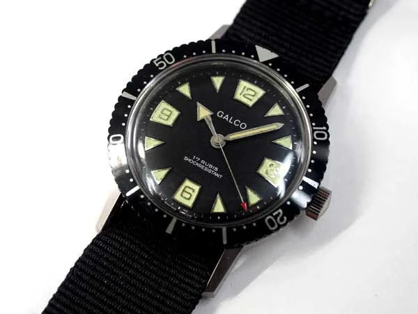 ギャルコ GALCO ダイバーズウォッチ 手巻き 5気圧防水