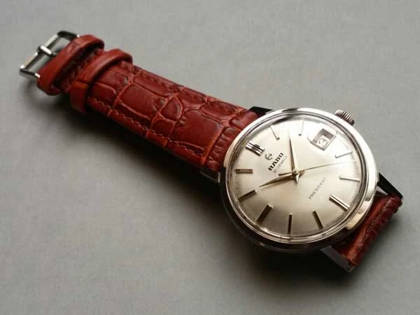 ラドー PRESIDENT デイトジャスト 赤デイト ラウンド 手巻き 1960s 希少 美品 RADO