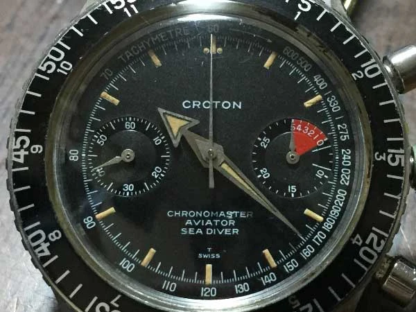 クロトン CROTON CHRONOMASTER AVIATOR SEA DIVER 2レジスタークロノグラフ