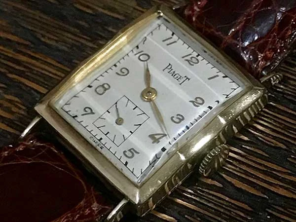 ピアジェ 14金無垢 手巻き 角型 スモールセコンド 3針 1940年代 ビンテージ