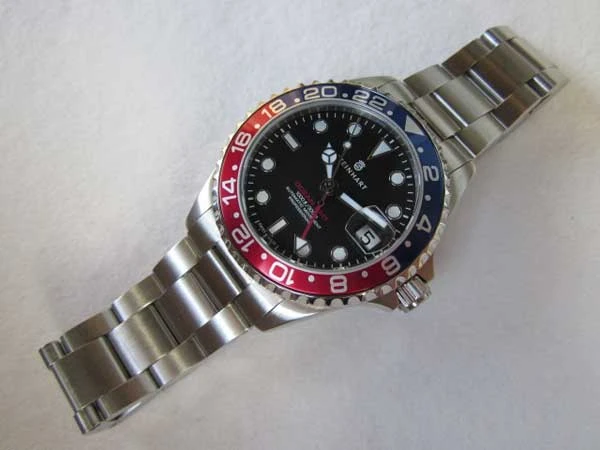 スタインハート GMT オーシャンワン 自動巻き オートマチック 103-0848 STEINHART GMT-OCEAN ONE 39 BLUE-RED ギャランティー付属