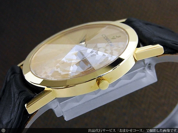 コルム 18KYG 金無垢 Ref.50.127.58 ピラミッド12面ダイヤカットガラス クオーツ CORUM [代行おまかせコース]