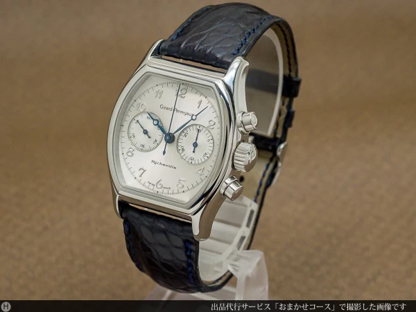 ジラール・ペルゴ Girard-Perregaux リシュビル トノー Ref.2710 クロノグラフ シルバーギョウシェダイヤル