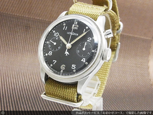 レマニア ワンプッシュ クロノグラフ 英国空軍 6B/551 Cal.2220 ブラックダイヤル SS 手巻き LEMANIA Chronograph [代行おまかせコース]