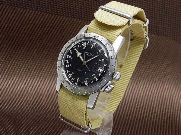 グリシン エアマン PAT.314050 Cal.1700/01 SS 24時間表示ダイヤル オートマチック GLYCINE AIRMAN [代行おまかせコース]