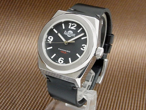 ECW パナール M3 スモール PM3ST3544 SS ソリッドケース ブラックダイヤル オートマチック BOX・ギャラ付属 European Company Watch PANHARD M3 Small [代行おまかせコース]