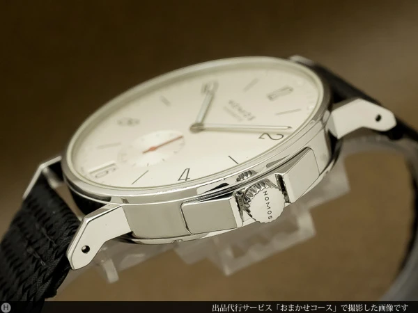 ノモス NOMOS グラスフュッテ アホイ デイト AH1Z1W2 バックスケルトン スタイリッシュなメンズモデル ボックス&正規ギャランティ付き 美品