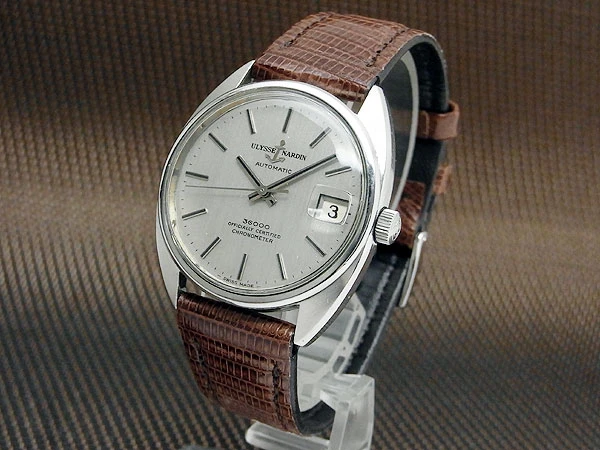 ユリス・ナルダン 36000 クロノメーター デイト 25石 SS Cal.NB11QU シルバーダイヤル ULYSSE NARDIN CHRONOMETER [代行おまかせコース]